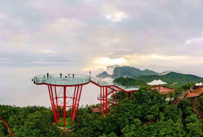 The Sky Eye in Zhangjiajie Qixing Mountain