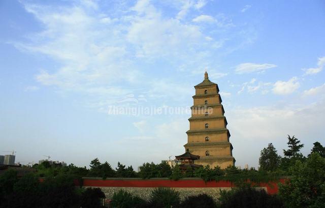 Big Goose Pagoda Beautiful Landscape Xian