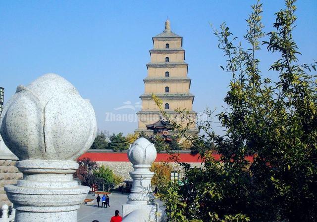 Big Goose Pagoda Scenery Xian