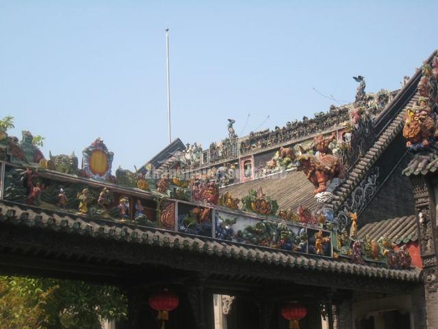 Beautiful Eave at Ancestral Temple of the Chen Family Guangzhou