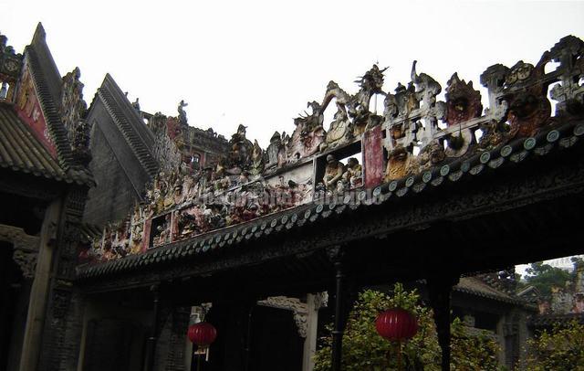 A Eave of Ancestral Temple of the Chen Family Guangzhou