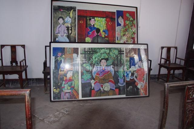 Paintings at Gao Family Courtyard House Xian China