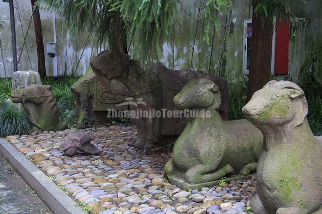 Animals Carved Stone in Front of General Yuefei Tomb Hangzhou
