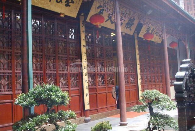 Jade Buddha Temple Wooden Structure House Shanghai
