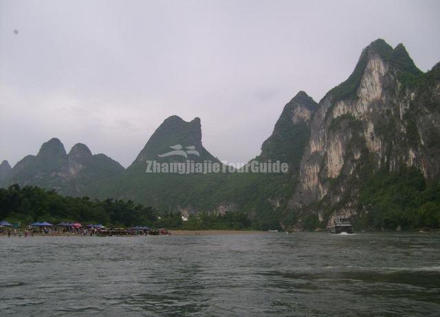 People Swimming in Li River Guilin 