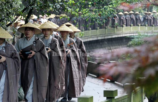 Hangzhou Lingyin Temple Monks 