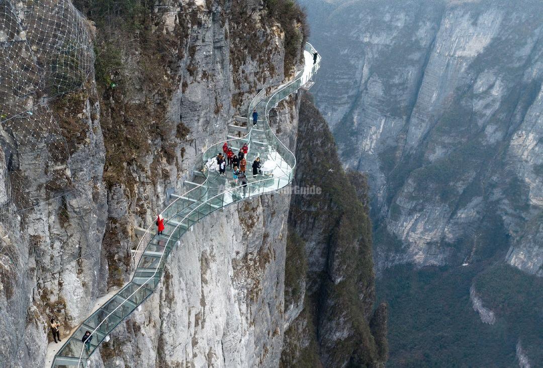 Glass Walkway in Zhangjiajie Seven Star Mountain