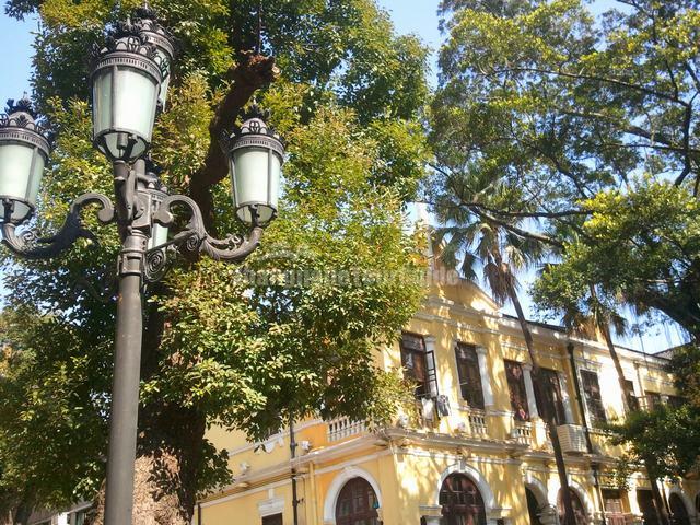 Shamian Island Street Lamp and House China