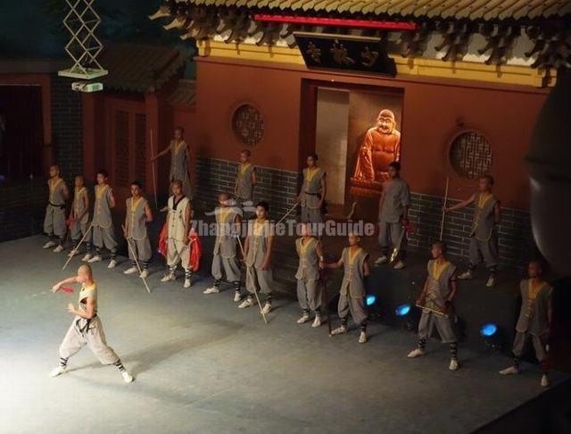Shaolin Temple Monks Practice Kung Fu Zhengzhou