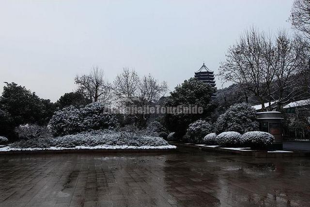 Six Harmonies Pagoda Winter Scenery Hangzhou
