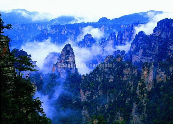 Mountains at Zhangjiajie Suoxi Valley Nature Reserve