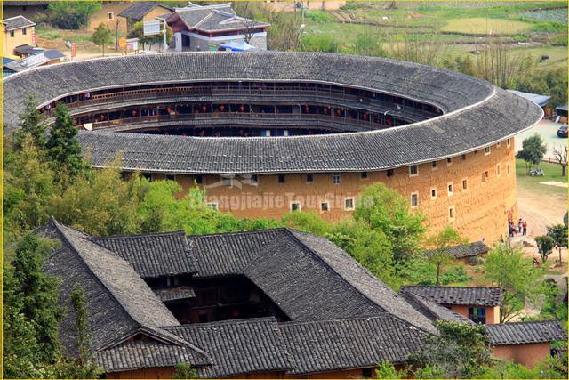 Beautiful Tianluokeng Tulou Cluster