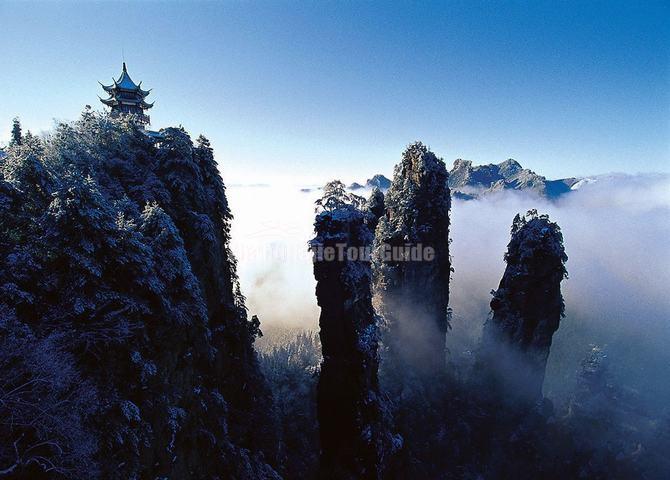 Tianmen Mountain in Winter