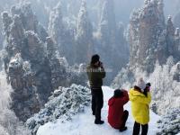 Tianzi Mountain in Snow