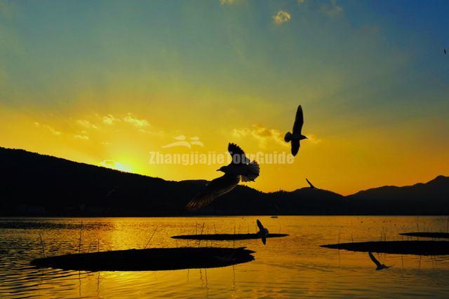 Sunset Over the Dian Lake, Yunnan