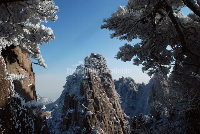 Yellow Mountain Snow Landscape Huangshan