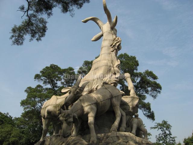 Yuexiu Park Five Sheep Sculptures China