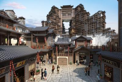 Zhangjiajie 72 Qilou - 72 Tujia Stilted Buildings