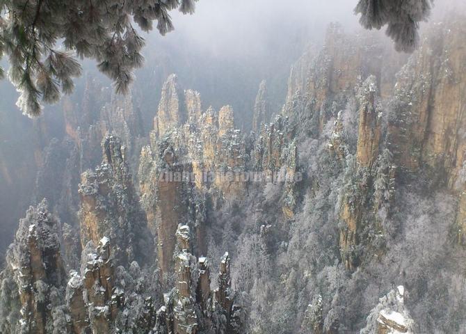 Zhangjiajie National Forest Park Winter Picture