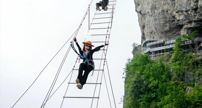 4-day Zhangjiajie Via Ferrata Adventure Tour